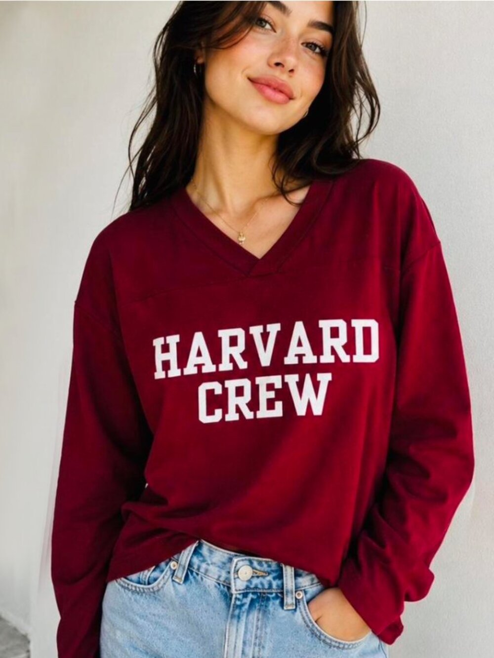 ZARA X HARVARD UNIVERSITY CREW TEE COLLAB SCHOOL PREPPY STREETWEAR CAMPUS  NWT M